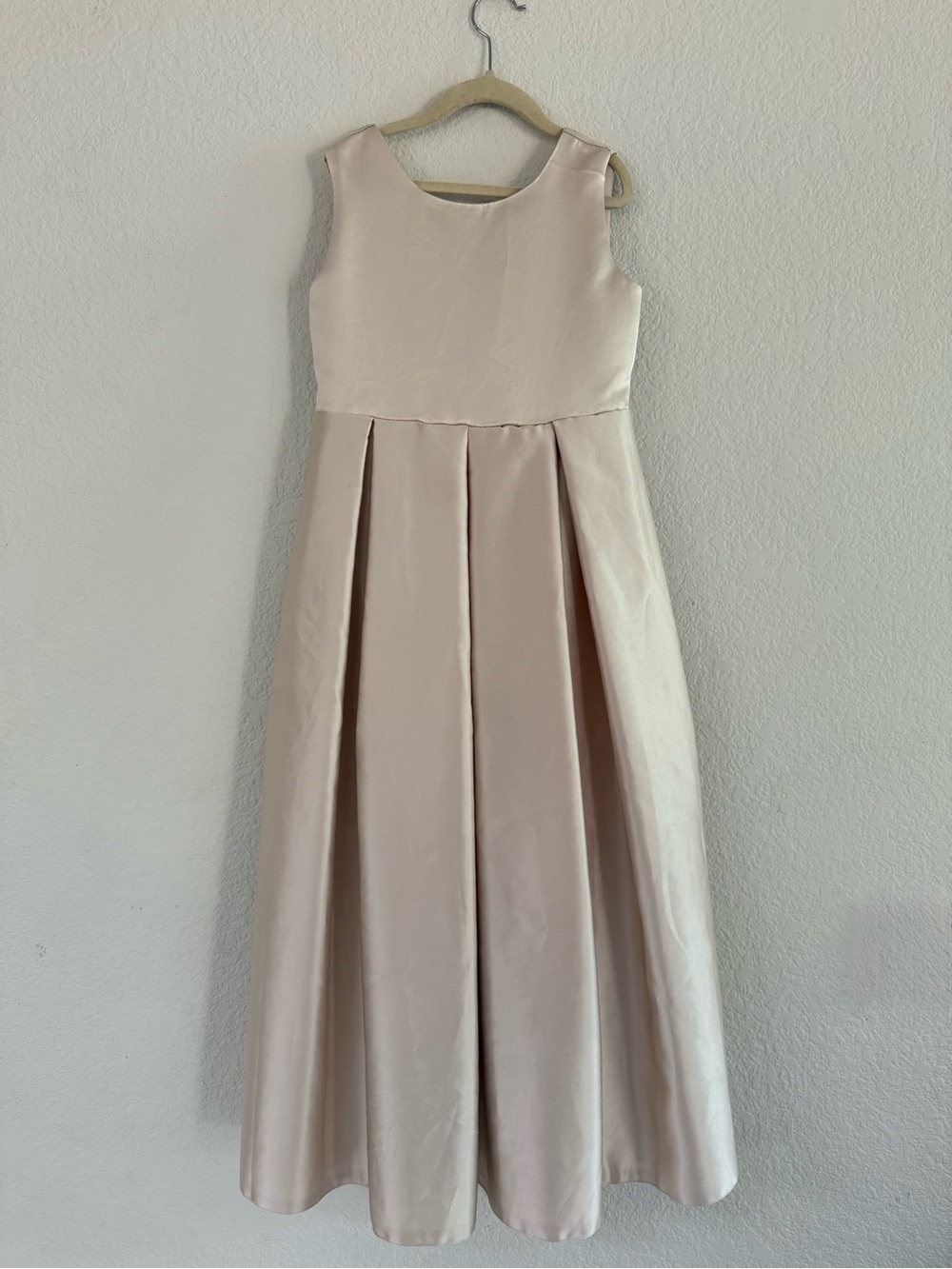 Champagne Satin Flower Girl Communion formal dress 8